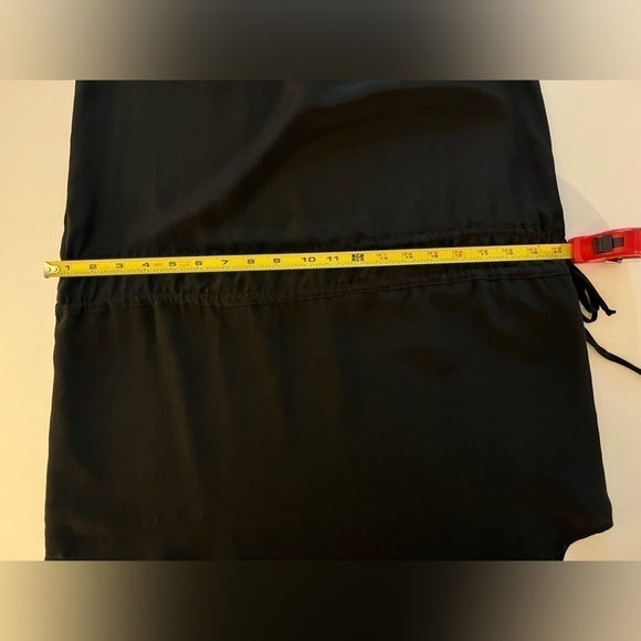 Rory Beca black silk v-neck tunic dress dropped waist Y2K whimsigoth sz M - Picture 8 of 10